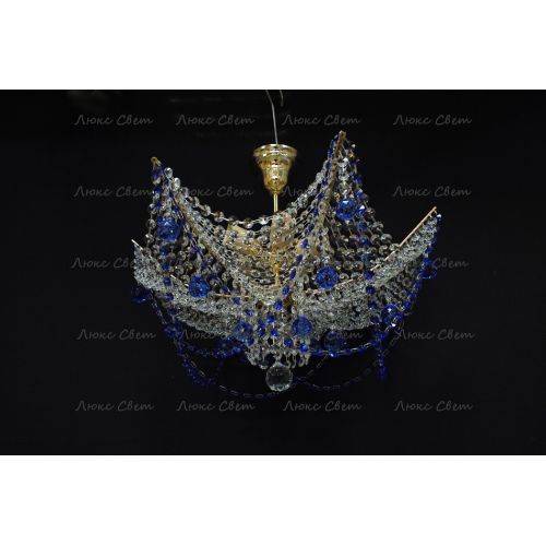 Люстра Марина № 2 цветная  в Саратове Гусь Хрустальный