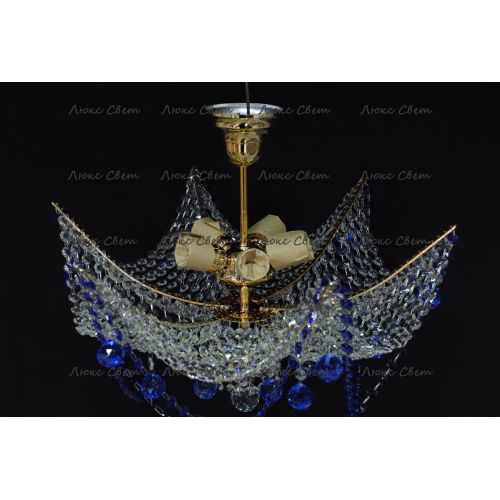 Люстра Марина № 2 цветная  в Саратове Гусь Хрустальный