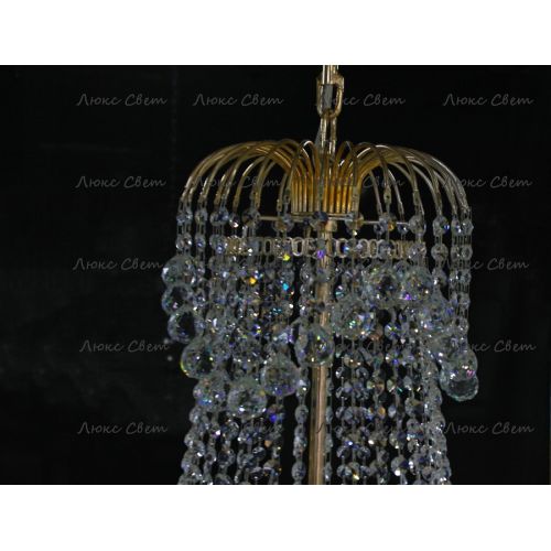 Люстра Лотос с подвесом диаметр 1000 мм высота1500 мм в Саратове Гусь Хрустальный