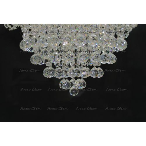 Люстра Лотос с подвесом диаметр 1000 мм высота1500 мм в Саратове Гусь Хрустальный