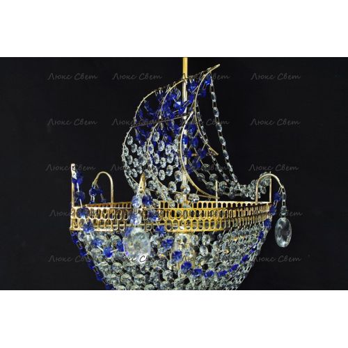 Люстра Корвет 1 ламповый синий в Саратове Гусь Хрустальный