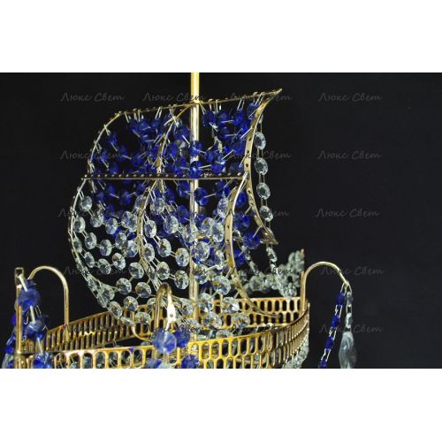 Люстра Корвет 1 ламповый синий в Саратове Гусь Хрустальный