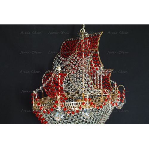 Люстра Корвет красный в Саратове Гусь Хрустальный