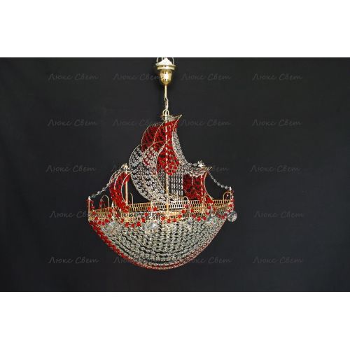 Люстра Корвет красный в Саратове Гусь Хрустальный