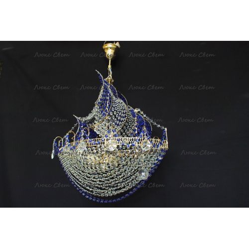 Люстра Корвет синий в Саратове Гусь Хрустальный