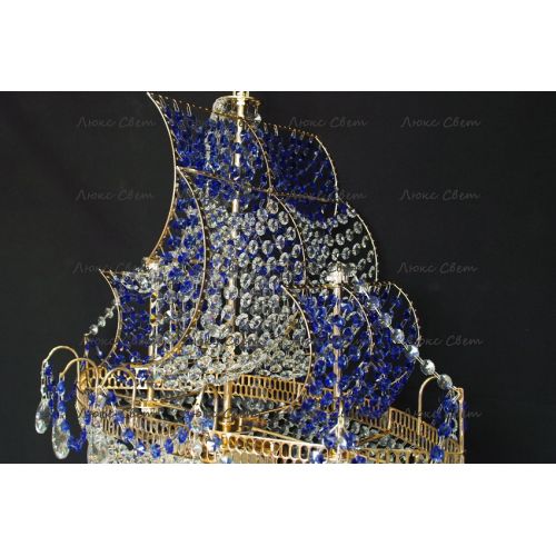 Люстра Корвет синий в Саратове Гусь Хрустальный