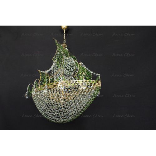 Люстра Корвет зеленый в Саратове Гусь Хрустальный