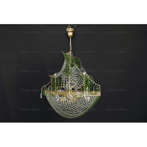 Люстра Корвет зеленый в Саратове Гусь Хрустальный