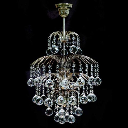 Люстра Хрустальные Брызги с подвесом шар 40 в Саратове Гусь Хрустальный