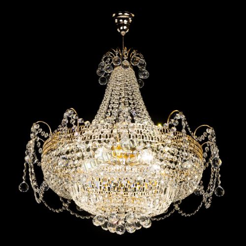 Люстра Агата большая в Саратове Гусь Хрустальный