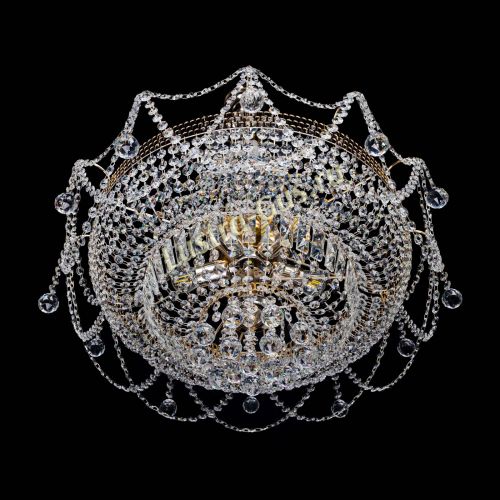 Люстра Агата большая в Саратове Гусь Хрустальный