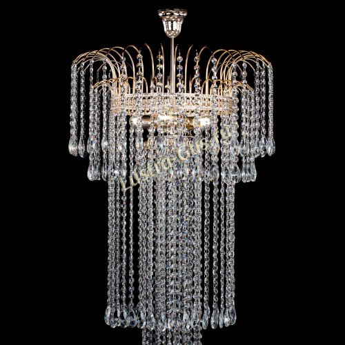 Люстра Агата Каскад №4 длинная в Саратове Гусь Хрустальный