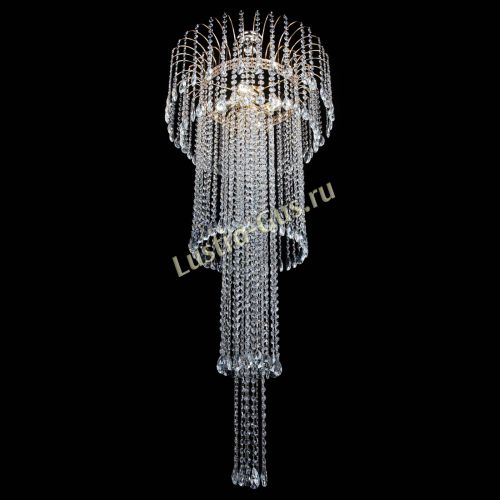 Люстра Агата Каскад №4 длинная в Саратове Гусь Хрустальный