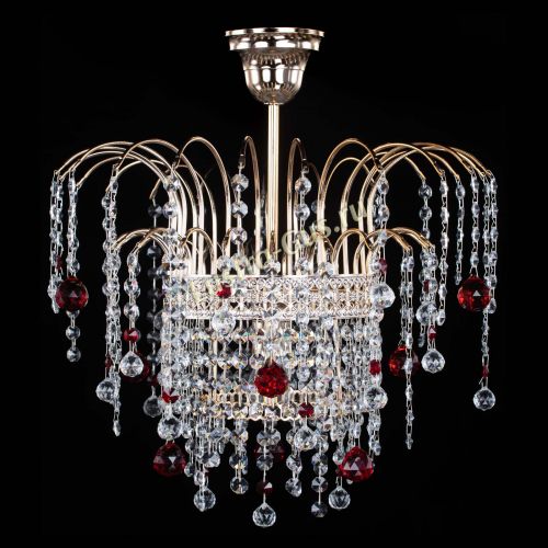 Люстра Агата Венеция №1 красная в Саратове Гусь Хрустальный