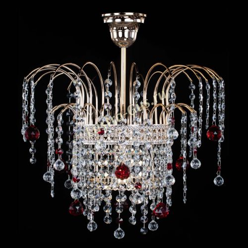 Люстра Агата Венеция №1 красная в Саратове Гусь Хрустальный