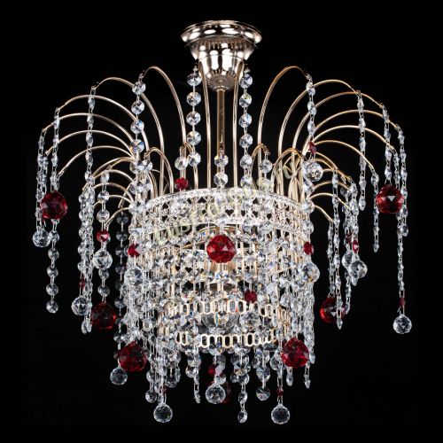 Люстра Агата Венеция №1 красная в Саратове Гусь Хрустальный