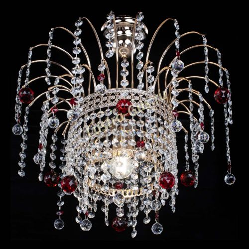 Люстра Агата Венеция №1 красная в Саратове Гусь Хрустальный