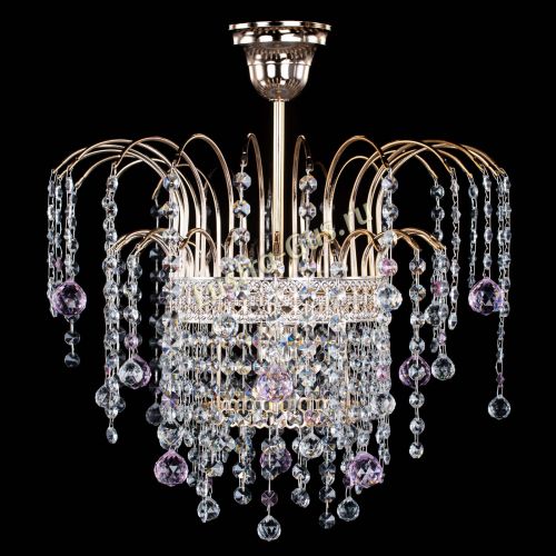 Люстра Агата Венеция №1 розовая в Саратове Гусь Хрустальный