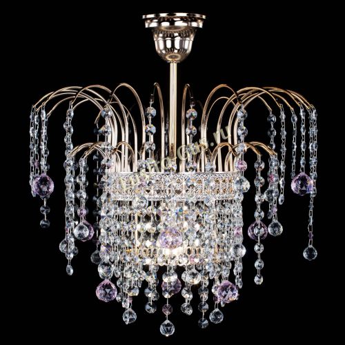 Люстра Агата Венеция №1 розовая в Саратове Гусь Хрустальный