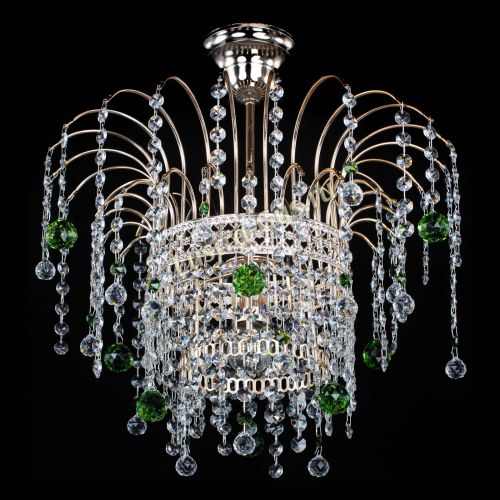 Люстра Агата Венеция №1 зеленая в Саратове Гусь Хрустальный