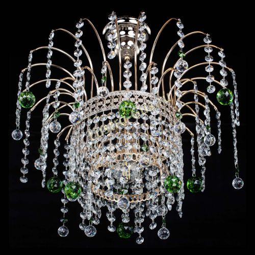 Люстра Агата Венеция №1 зеленая в Саратове Гусь Хрустальный