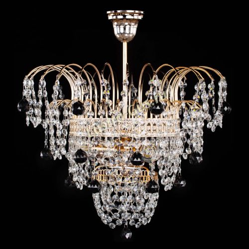 Люстра Агата Венеция №2 - 3 лампы черная в Саратове Гусь Хрустальный