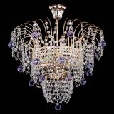 Люстра Агата Венеция №2 - 3 лампы фиолетовая в Саратове