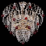 Люстра Агата Венеция №2 - 3 лампы красная в Саратове