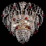 Люстра Агата Венеция №2 - 3 лампы красная в Саратове