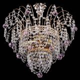 Люстра Агата Венеция №2 - 3 лампы розовая в Саратове