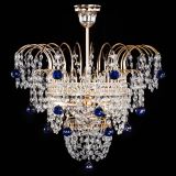 Люстра Агата Венеция №2 - 3 лампы синяя в Саратове