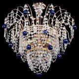 Люстра Агата Венеция №2 - 3 лампы синяя в Саратове