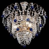 Люстра Агата Венеция №2 - 3 лампы синяя в Саратове