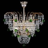 Люстра Агата Венеция №2 - 3 лампы зеленая в Саратове