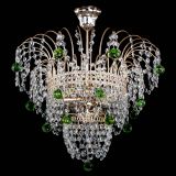 Люстра Агата Венеция №2 - 3 лампы зеленая в Саратове