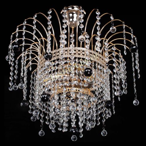 Люстра Агата Венеция №3 черная в Саратове Гусь Хрустальный