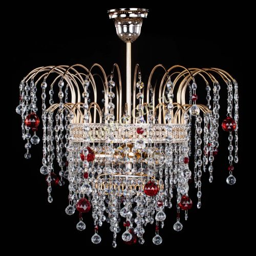 Люстра Агата Венеция №3 красная в Саратове Гусь Хрустальный