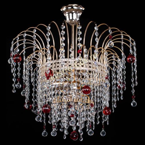 Люстра Агата Венеция №3 красная в Саратове Гусь Хрустальный