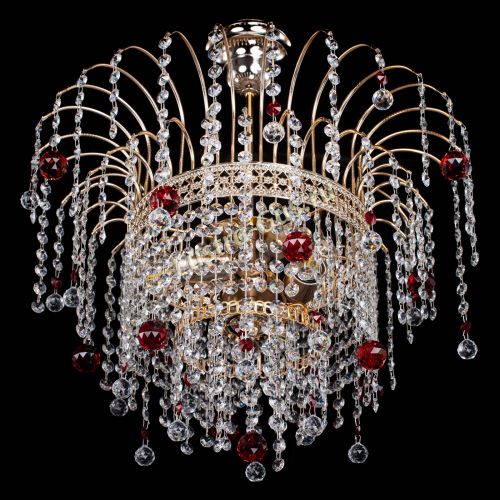 Люстра Агата Венеция №3 красная в Саратове Гусь Хрустальный