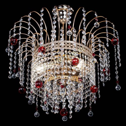 Люстра Агата Венеция №3 красная в Саратове Гусь Хрустальный