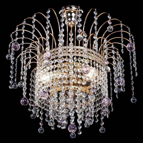 Люстра Агата Венеция №3 розовая в Саратове Гусь Хрустальный