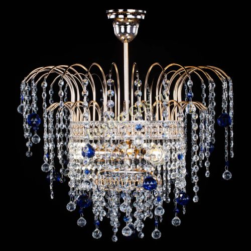 Люстра Агата Венеция №3 синяя в Саратове Гусь Хрустальный