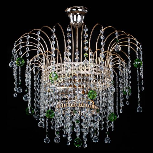 Люстра Агата Венеция №3 зеленая в Саратове Гусь Хрустальный
