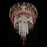 Люстра Агата Венеция №4 длинная Красная в Саратове