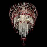 Люстра Агата Венеция №4 длинная Красная в Саратове