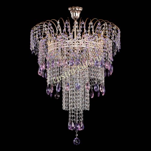 Люстра Агата Венеция №4 длинная Разноцветная в Саратове Гусь Хрустальный