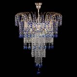 Люстра Агата Венеция №4 длинная Синяя в Саратове