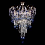 Люстра Агата Венеция №4 длинная Синяя в Саратове