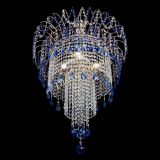 Люстра Агата Венеция №4 длинная Синяя в Саратове