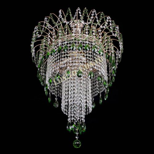 Люстра Агата Венеция №4 длинная Зеленая в Саратове Гусь Хрустальный